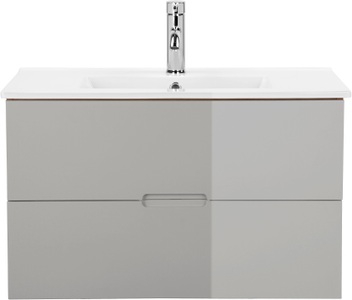 ANDAS, andas Waschtisch »Lund Badezimmerschrank Unterschrank mit Becken«, Waschplatz mit Waschbecken und 2 Auszügen Breite 80 cm, welltime Waschtisch »Lund Badezimmerschrank Unterschrank mit Becken«, Waschplatz mit Waschbecken und 2 Auszügen Breite 80 cm