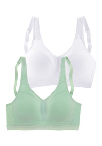 petite fleur Bügelloser BH, (Packung, 2 Stück), in abdeckender Schnittform, Basic Dessous