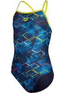 ARENA, Arena Badeanzug »GIRL'S ARENA DALY SWIMSUIT LIGHT DR«, Arena G Arena Daly Swimsuit Light Drop Back Badeanzug female Blau, Grösse: 164
