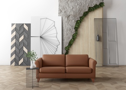 machalke®, machalke® 2,5-Sitzer »amadeo«, Ledersofa mit geschwungenen Armlehnen, Breite 180 cm, machalke® 2,5-Sitzer »amadeo« Ledersofa mit geschwungenen Armlehnen, Breite 180 cm