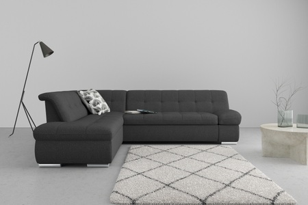 DOMO collection, DOMO collection Ecksofa »Mona«, wahlweise mit Bett- und Armlehnfunktion, DOMO collection Ecksofa »Mona L-Form bequem und komfortabel, Breite 271cm, L-Form« wahlweise mit Bett- und Armlehnfunktion