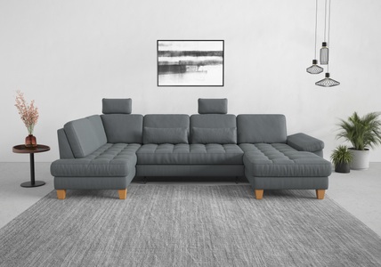 sit&more Wohnlandschaft, wahlweise mit Bettfunktion, Bettkasten, Sitztiefenverstellung