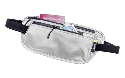 COCOON, COCOON Secret Waist Geldgürtel, COCOON Secret Waist Wallet Silk hellgrau