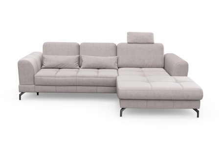 sit&more Ecksofa »Bendigo V«, inklusive Sitztiefenverstellung, Bodenfreiheit 12 cm, wahlweise in 2 unterschiedlichen Fussfarben