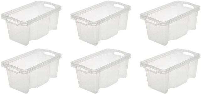 keeeper, keeeper Aufbewahrungsbox »franz«, (Set, 6 St.), 6,5 Liter, keeeper Organizer »franz«, (Set, 6 St.), Aufbewahrungsbox, 6,5 Liter, hochwertiger Kunststoff
