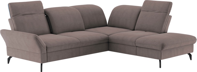 SIT&MORE, sit&more Ecksofa »Leandro L-Form«, Wahlweise mit Bett-, Kopfteil - und Armlehnfunktion, sowie Stauraum
