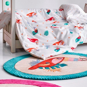 Esprit, Esprit Kinderteppich »E-Toucan«, rund, 9 mm Höhe, besonders weich, Motiv Toucan, Esprit Kinderteppich »E-Toucan«, rund, 9 mm Höhe, besonders weich, Motiv Toucan
