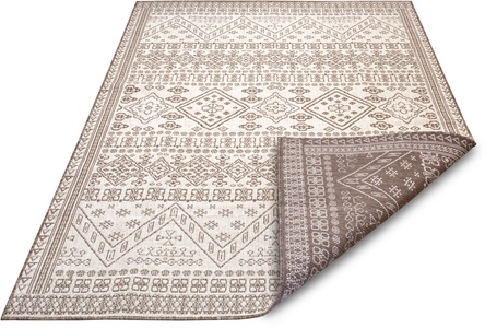 NORTHRUGS, NORTHRUGS Teppich »Doha«, rechteckig, 5 mm Höhe, In- und Outdoor Teppich, Wendbar, gekettelt, strapazierfähig, pflegeleicht, Wohnzimmer, Balkon, Garten, in der EU Hergestellt, NORTHRUGS Teppich »Doha«, rechteckig, 5 mm Höhe, Wendbar, gekettelt, strapazierfähig, pflegeleicht, in EU hergestellt