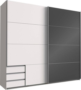 Wimex, Wimex Schwebetürenschrank »Valencia«, Wimex Schwebetürenschrank »Valencia«, mit Glaselementen und Schubkästen