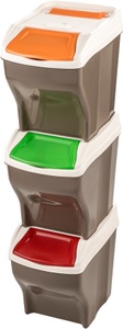 Bischof Bama, Bischof Bama Mülltrennsystem »POKER 3 PLUS«, 3 Behälter, Fassungsvermögen je 27 Liter, Made in Europe, Bischof Bama Mülltrennsystem »POKER 3 PLUS«, 3 Behälter, Fassungsvermögen je 27 Liter, Made in Europe