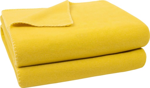 ZOEPPRITZ, Fleece-Decke ca. 160x200cm Zoeppritz gelb, Fleece-Decke ca. 160x200cm Zoeppritz gelb