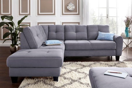 SIT&MORE, sit&more Ecksofa, sit&more Ecksofa »Varese L-Form«, mit Federkern, wahlweise mit Bettfunktion und Stauraum