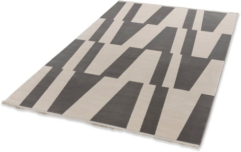 Schöner Wohnen Kollektion, SCHÖNER WOHNEN-Kollektion Teppich »Magic 6104«, rechteckig, 7 mm Höhe, Hoch Tief Struktur, mit Viskose, weich und glänzend, Schöner Wohnen - Tuft-/Webteppich Magic - hellgrau - Viskose/Polyacryl/ - 133/190 cm