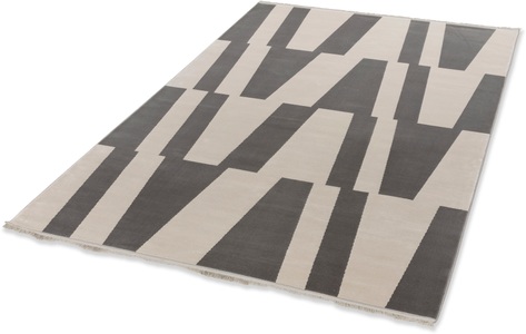 Schöner Wohnen Kollektion, SCHÖNER WOHNEN-Kollektion Teppich »Magic 6104«, rechteckig, 7 mm Höhe, Hoch Tief Struktur, mit Viskose, weich und glänzend, Schöner Wohnen - Tuft-/Webteppich Magic - hellgrau - Viskose/Polyacryl/ - 133/190 cm