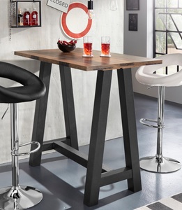 undefined, Bartisch, Gestell in A-Form (Breite 120 oder 140 cm), Mäusbacher Bartisch, Gestell in A-Form (Breite 120, 140 oder 160 cm)