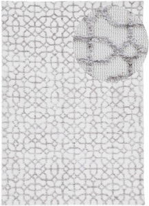 carpetfine, carpetfine Teppich »Holly 3«, rechteckig, 7 mm Höhe, handgetuftet, geometrisches Design, Hoch-Tief Effekt, carpetfine Teppich »Holly 3«, rechteckig, 12 mm Höhe, geometrisches Design, Hoch-Tief Struktur, Wohnzimmer
