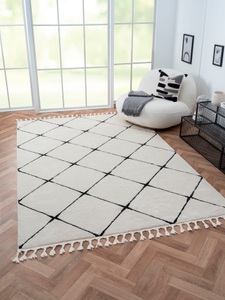 Myflair Möbel & Accessoires Hochflor-Teppich »Moroccan Square«, rechteckig, modern, marokkanisches Design, Rauten Muster, weich durch Hochflor