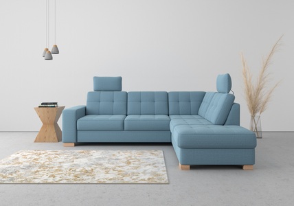SIT&MORE, sit&more Ecksofa, wahlweise mit Bettfunktion und Bettkasten, sit&more Ecksofa »Quincy L-Form«, wahlweise mit Bettfunktion und Bettkasten