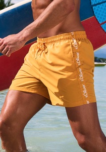 S.Oliver, s.Oliver Badeshorts, mit Markenschriftzügen, s.Oliver Badeshorts, mit Markenschriftzügen