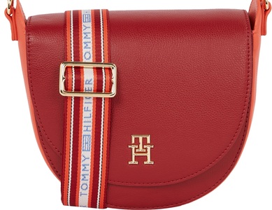 Tommy Hilfiger, Tommy Hilfiger Umhängetasche »TOMMY LIFE SADDLE BAG CB«, mit Reissverschluss-Innenfach, 