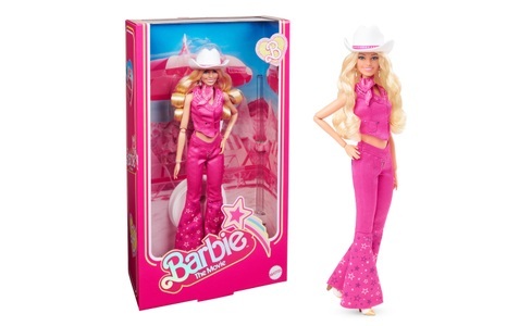 Mattel, Barbie Signature The Movie - Margot Robbie als Barbie Puppe zum Film im pinken Western-Outfit mit Cowboyhut, Spielfigur, Barbie Puppenkleidung »Signature«
