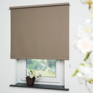 LIEDECO, Liedeco Seitenzugrollo »Uni«, verdunkelnd, mit Bohren, freihängend, Welle 36 mm stabiler Kettenzug, Liedeco Seitenzugrollo »Uni«, verdunkelnd, mit Bohren, freihängend, Welle 36 mm stabiler Kettenzug