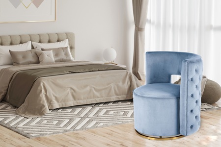 Kayoom, Kayoom Sessel »Beverly 125«, rund, glamourös, gesteppt, Kayoom Sessel »Beverly 125«, rund, glamourös, gesteppt