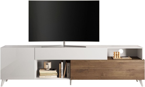 INOSIGN Lowboard »Monaco Breite 241 cm, TV-Schrank mit 1 Tür, 1 Klappe u. 1 Schubkasten«, Fernsehtisch, TV-Board, Soft/Self Closing
