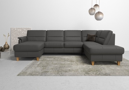 Home affaire Wohnlandschaft »Palmera«, Federkern, wahlweise mit Bettfunktion und mit/ohne Stauraum