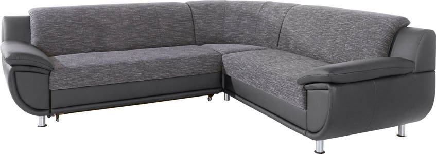 TRENDMANUFAKTUR Ecksofa, wahlweise mit komfortablem Federkern, wahlweise mit Bettfunktion