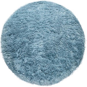 PACO HOME, Paco Home Hochflor-Teppich »Akumal 930«, rund, 60 mm Höhe, Shaggy, besonders weich durch Softgarn, Uni-Farben, ideal im Wohnzimmer & Schlafzimmer, 
