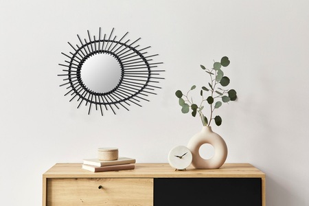 Kayoom Wandspiegel »Rattan Spiegel Aina 125«, (1 St.)