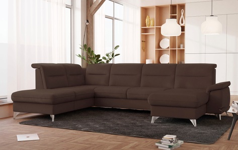 SCHÖNER WOHNEN LAMINAT, SCHÖNER WOHNEN LAMINAT Wohnlandschaft, wahlweise mit motorischer Relaxfunktion, sit&more Wohnlandschaft »Astoria U-Form«, wahlweise mit motorischer Relaxfunktion