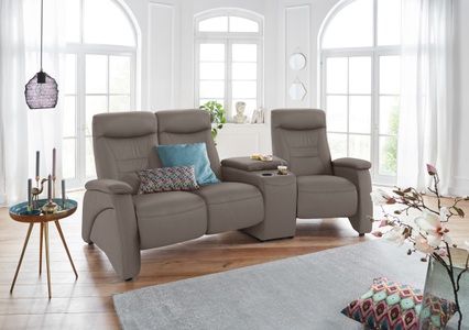 exxpo - sofa fashion, exxpo - sofa fashion 3-Sitzer, exxpo - sofa fashion 3-Sitzer »Ascoli, Kinosofa mit hohem Sitzkomfort, bequeme Armlehnen«, inkl. Relaxfunktion, Ablage und Staufach, hohe Rückenlehne