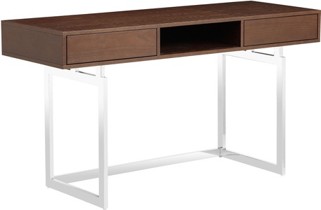 LeGer Home by Lena Gercke Schreibtisch »Danuta«, Furnierholz, Kufen aus Edelstahl, Breite 140 cm