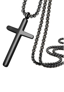 FIRETTI, Firetti Kette mit Anhänger »Kreuz«, Firetti Kette mit Anhänger »Schmuck Geschenk Kreuz«