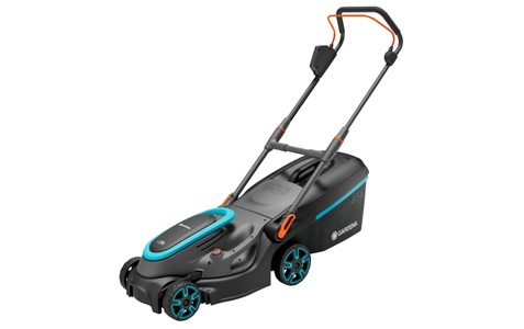 Gardena, GARDENA PowerMax 37/36V P4A solo Akku Rasenmäher ohne Akku, ohne Ladegerät, Höhenverstellbarer Griff 18 V Schnittbreite, Gardena Akku-Rasenmäher PowerMax 37/36V P4A solo