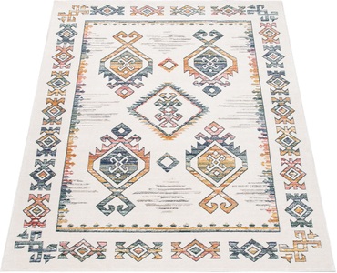 PACO HOME, Paco Home Teppich »Harnuba 766«, rechteckig, Kurzflor, Motiv Rauten, ideal im Wohnzimmer & Schlafzimmer, 