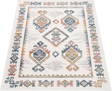 PACO HOME, Paco Home Teppich »Harnuba 766«, rechteckig, Kurzflor, Motiv Rauten, ideal im Wohnzimmer & Schlafzimmer, 