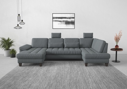 sit&more Wohnlandschaft, wahlweise mit Bettfunktion, Bettkasten, Sitztiefenverstellung