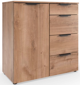 Fresh To Go Kombikommode »Level«, 1-türig mit 4 Schubladen, soft-close Funktion, 81cm breit, 84cm hoch