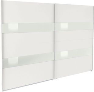 Wimex, Wimex Schwebetürenschrank »Altona«, Wimex Schwebetürenschrank »Altona«, mit Glaselementen und zusätzlichen Einlegeböden