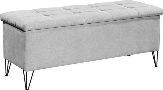 undefined, Bettbank »Winchester«, MID.YOU Bettbank in silberfarben , Winchester , 139x58x50 cm , 002220049801