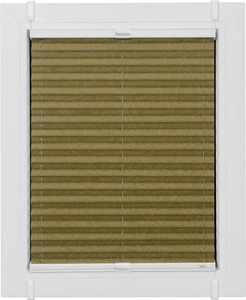 SUNLINES, sunlines Plissee »One Size Style Crush«, blickdicht, ohne Bohren, verspannt, Zubehörfarbe weiss, zum Klemmen, sunlines Plissee »One Size Style Crush«, blickdicht, ohne Bohren, verspannt, Zubehörfarbe weiss, zum Klemmen