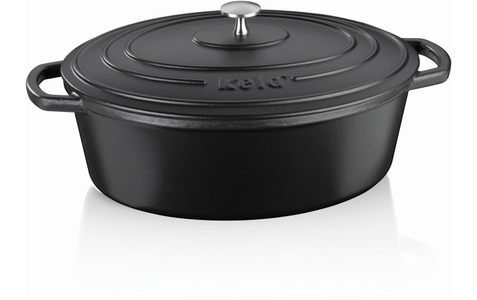 Kela, kela Bräter »Bräter oval 33 x«, Gusseisen, kela Bräter »Bräter oval 33 x«, Gusseisen