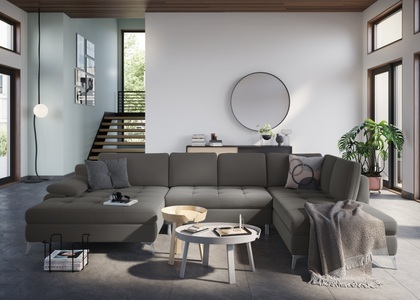 sit&more Wohnlandschaft, mit Mega-Recamiere, wahlweise mit Bettfunktion und Bettkasten