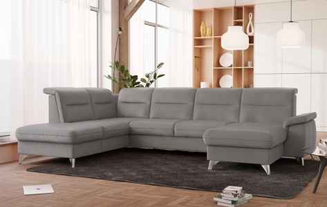SCHÖNER WOHNEN LAMINAT, SCHÖNER WOHNEN LAMINAT Wohnlandschaft, wahlweise mit motorischer Relaxfunktion, sit&more Wohnlandschaft »Astoria U-Form«, wahlweise mit motorischer Relaxfunktion