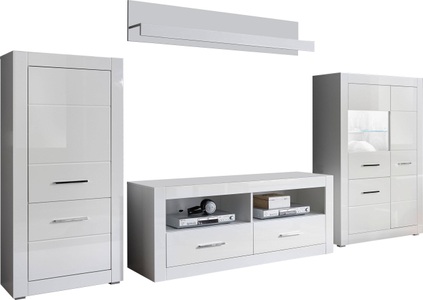 undefined, Wohnwand »BIANCO« (Set, 4-tlg), 