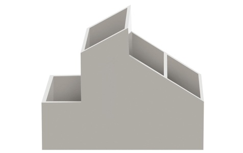 Spirella, SPIRELLA KOSMETIK ORGANIZER SKYLINE, spirella Kosmetikbox »SKYLINE Storage 13 cm Grau«