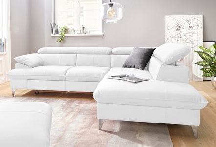 Cotta, COTTA Ecksofa »Caluso«, inklusive Kopfteilverstellung, wahlweise mit Bettfunktion, COTTA Ecksofa »Caluso L-Form«, inklusive Kopfteilverstellung, wahlweise mit Bettfunktion